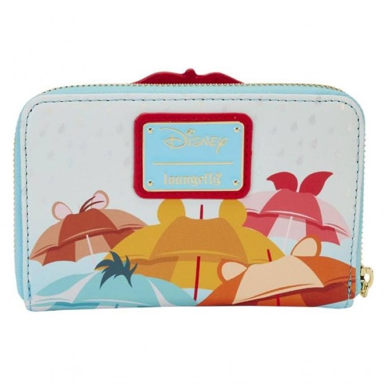 Trasera Winnie The Pooh y amigos con paraguas - Billetera Loungfly