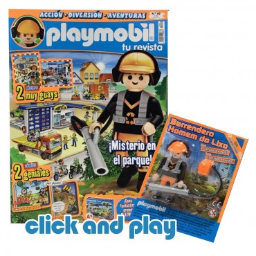 Revista Playmobil Nº 49 Barrendero con Soplador de Hojas PORTADA