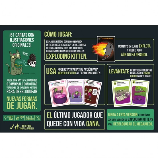 Instrucciones Zombie Kittens