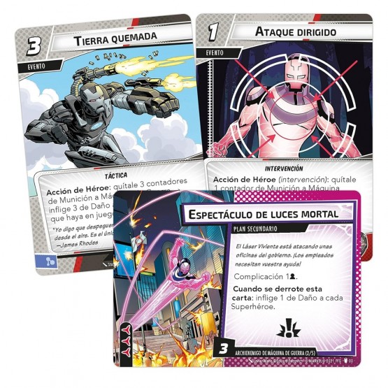 Cartas Marvel Champions - War Machine (Pack de Heroe)
