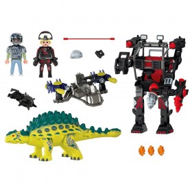 Dinos Rise Saichania: Defensa del luchador - Playmobil 70626 FOTO CONTENIDO