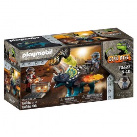 Dino Rise Triceraptos: Disturbios por las piedras - Playmobil 70627 CAJA