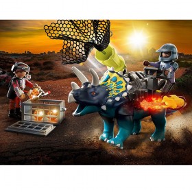 Dino Rise Triceraptos: Disturbios por las piedras - Playmobil 70627 FOTO