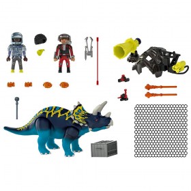 Dino Rise Triceraptos: Disturbios por las piedras - Playmobil 70627 CONTENIDO