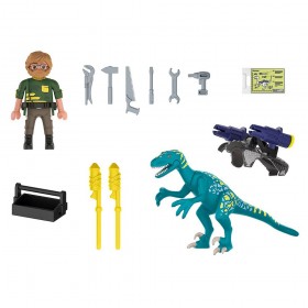 Dino Rise Tío Rob: Armamento para la batalla - Playmobil 70629 CONTENIDO